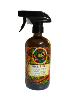 all hilom rice spice hair tea – herbal growth & scalp elixir, 16oz.