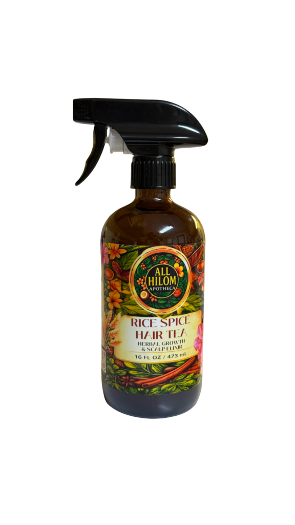 Home all hilom rice spice hair tea – herbal growth & scalp elixir, 16oz.