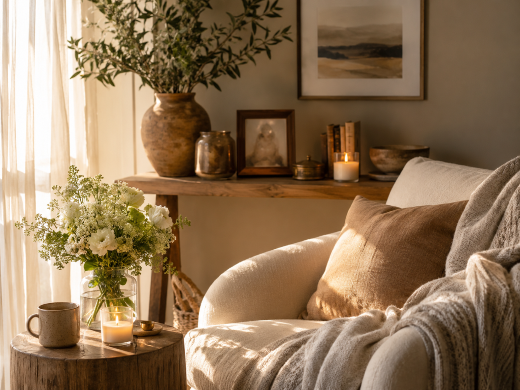 A peaceful self-care space for ancestral healing, reflection, and grounding.