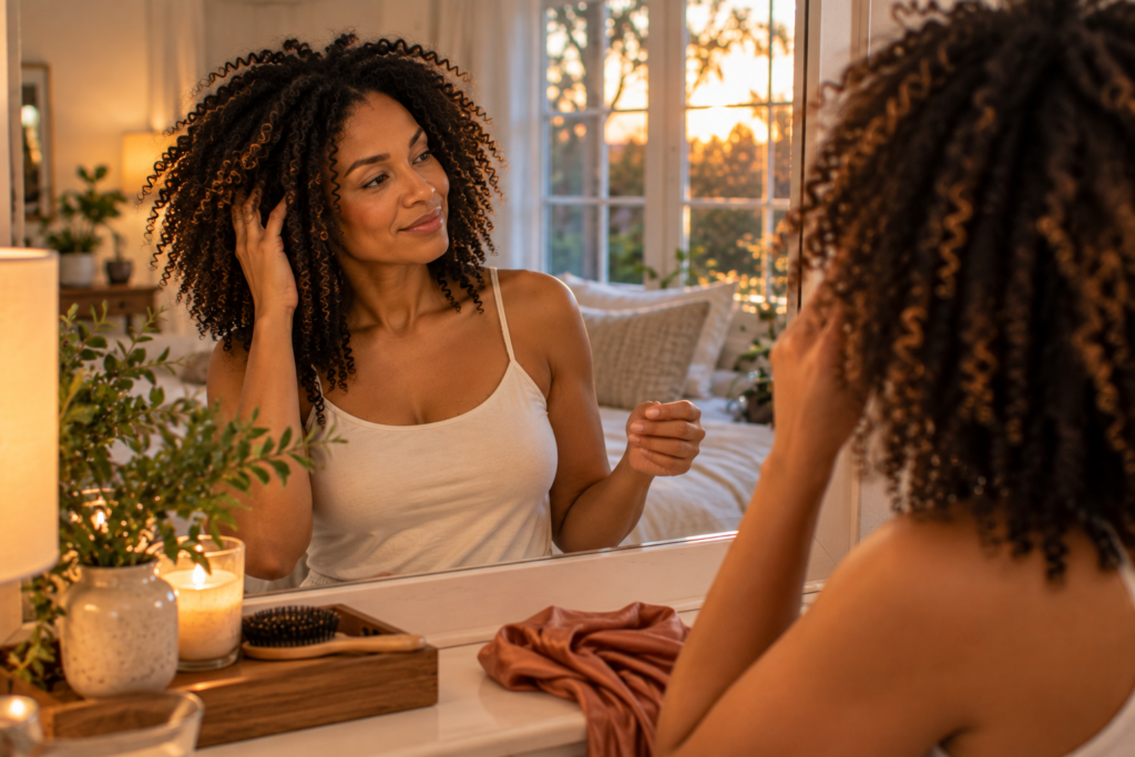 Your Hair Has a Charleston Routine Too Evening natural hair check after an ordinary Charleston day