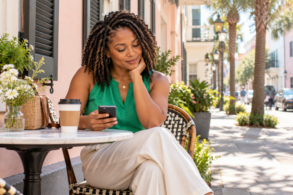 Prioritizing hair care shopping needs during a busy Charleston morning