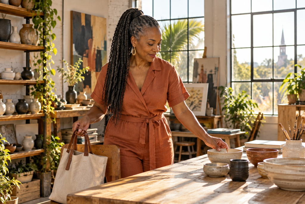 Returning to everyday activities after a quick Charleston hair care shopping trip